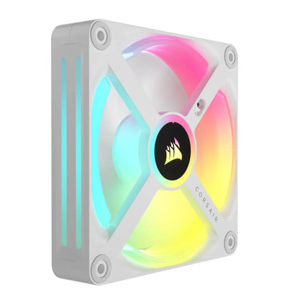 Corsair iCUE Link QX120 RGB White 120mm PWM Cabinet Fan Expansion Kit (Single Pack)